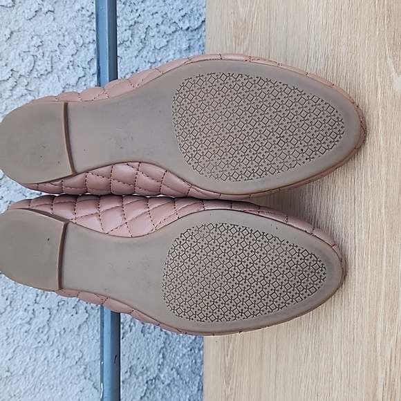 Tory Burch Tan Tory Benton 2 Quilted Ballet Flats in Nappa Leather Size 7.5 - Picture 8 of 13